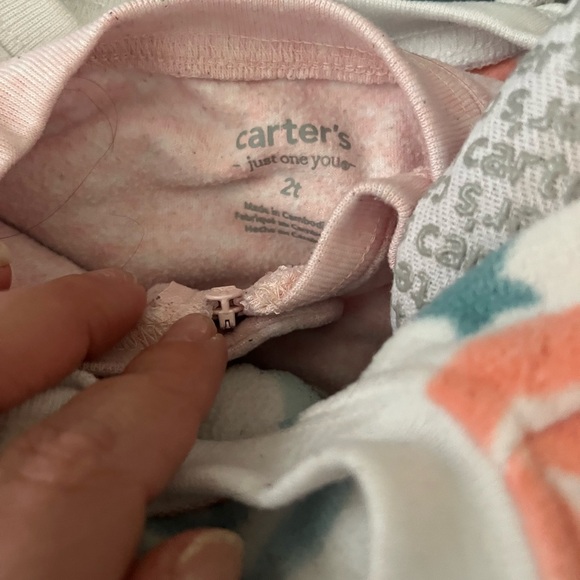 Carters Print footed fleece Pajama bundle 2T - Picture 11 of 15